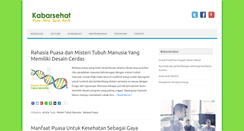 Desktop Screenshot of kabarsehat.com